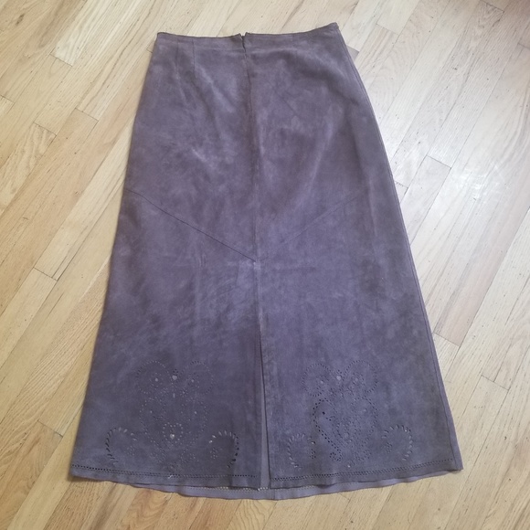 Siena Studio Brown Suede Skirt - Size 14 - Picture 6 of 7